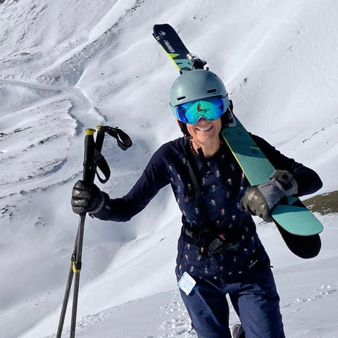 Skier L/S Base Layer with Navy
